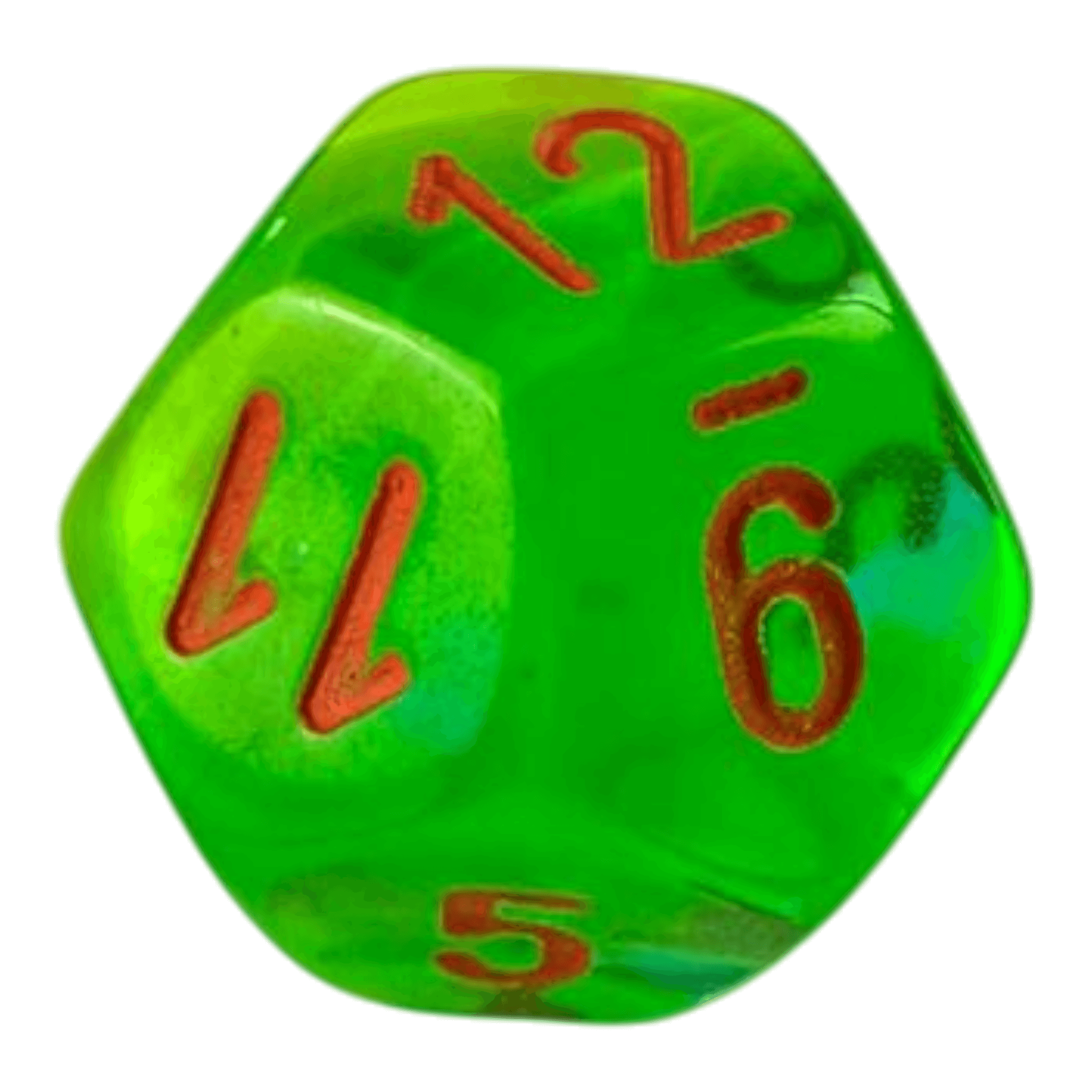 Chessex W12 Chessex Gemini Plasma Green/Teal/Orange