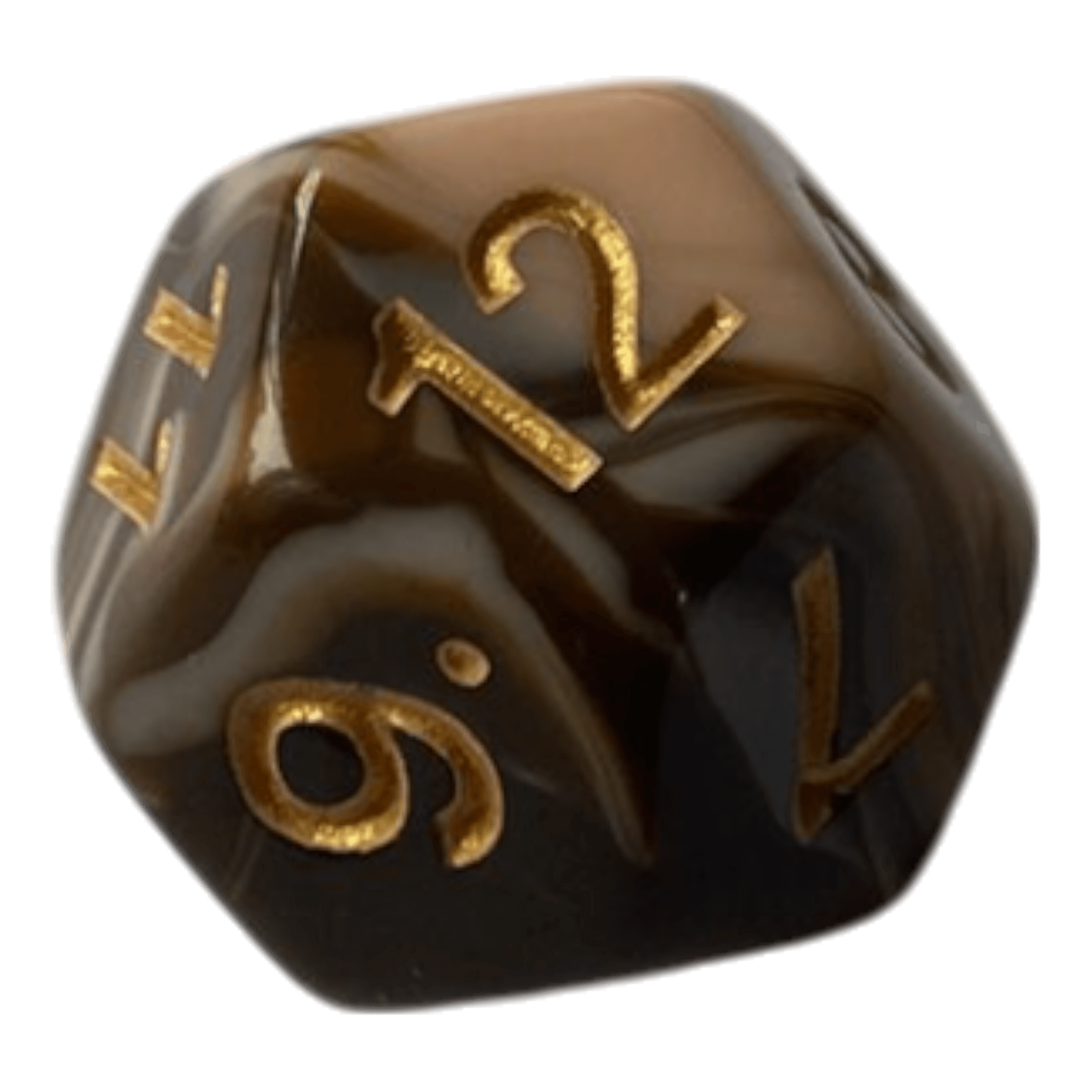 Würfel Stube W12 Marmorierter Würfel in Chocolate & Rosa - 16mm