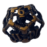 Würfel Stube W12 Oktopus Metallwürfel (Ancient Gold mit goldenen Nummern) - 18mm
