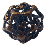 Würfel Stube W12 Oktopus Metallwürfel (Ancient Gold mit goldenen Nummern) - 18mm