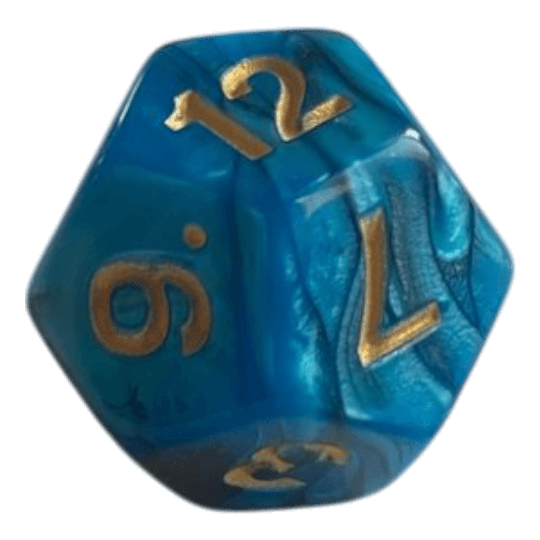 Philos W12 Perlmutt Würfel in Blau/Schwarz