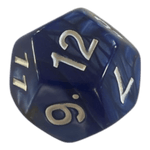 Würfel Stube W12 Perlmuttwürfel in Blau & Gold