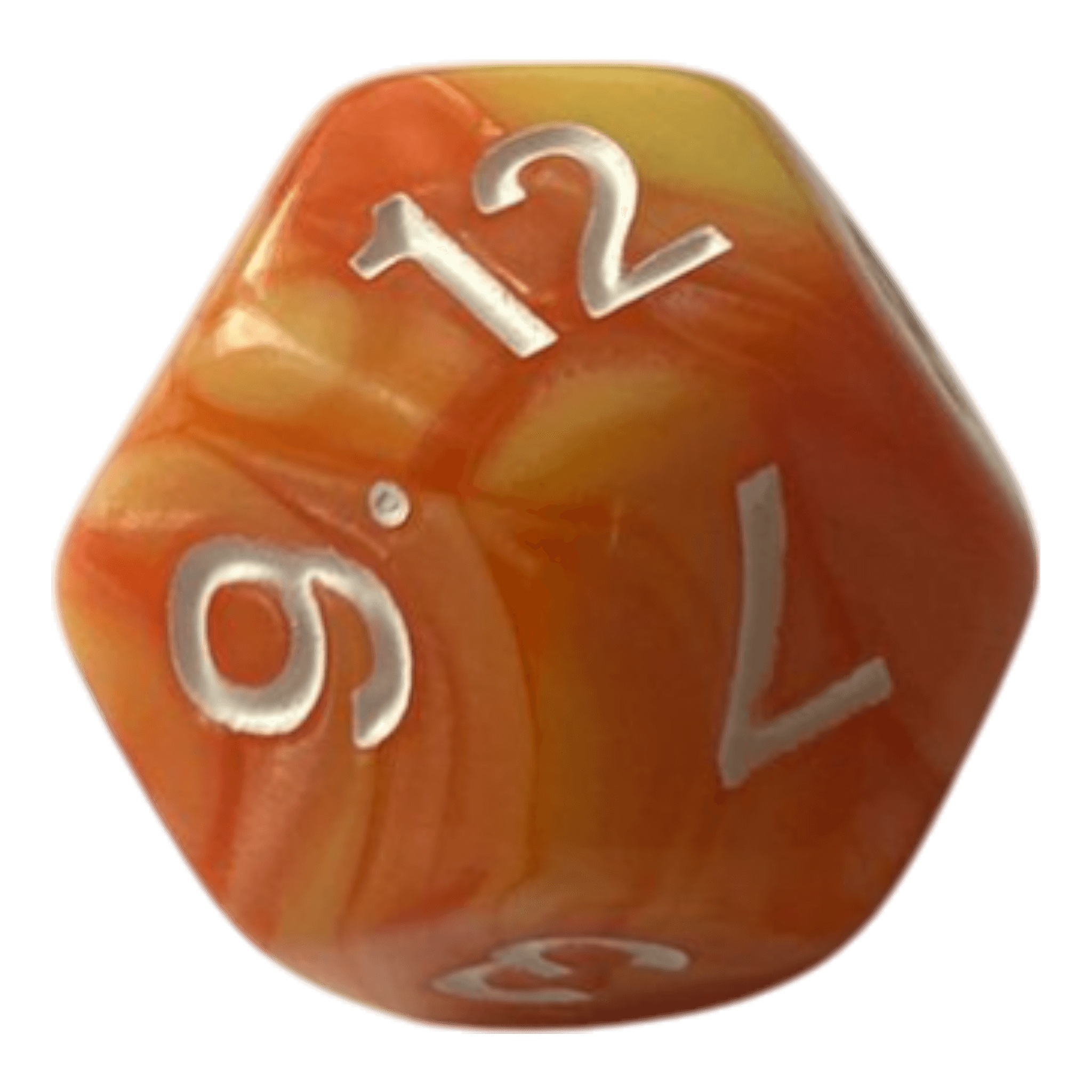 Würfel Stube W12 Perlmuttwürfel Set in Orange & Gelb