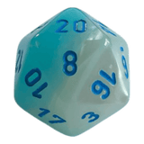 Chessex W20 Chessex Gemini Pearl Turquoise White/Blue