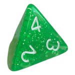 Würfel Stube W4 Glitzerwürfel in Hellgrün