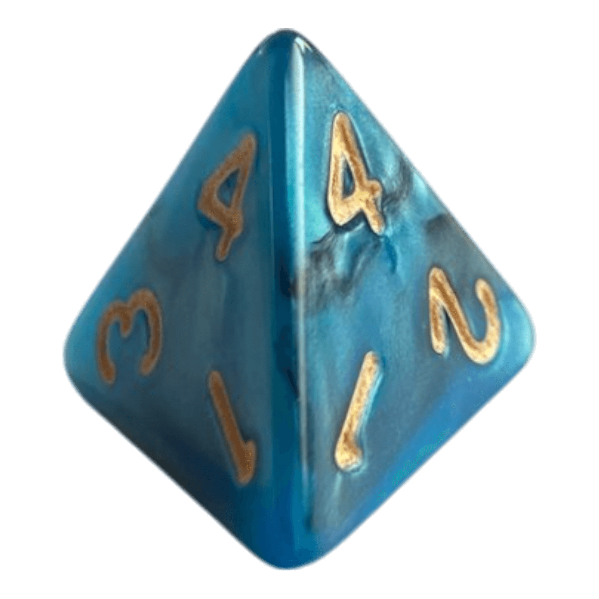 Philos W4 Perlmutt Würfel in Blau/Schwarz