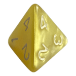 Philos W4 Perlmutt Würfel in Gelb