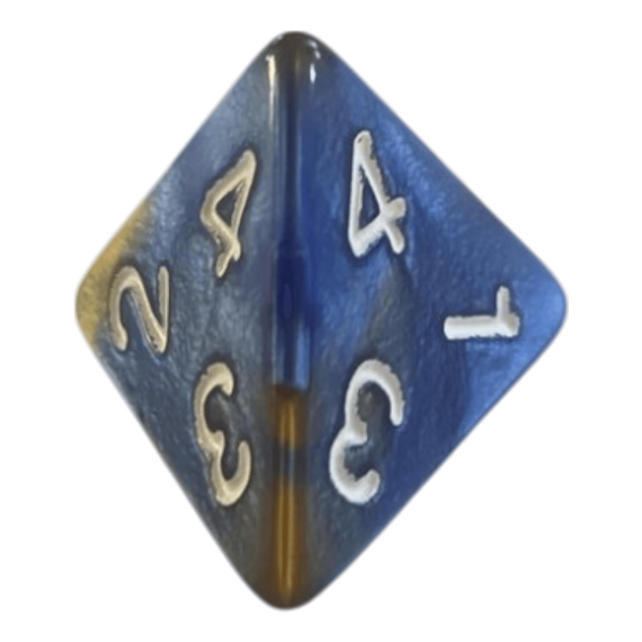 Würfel Stube W4 Perlmuttwürfel in Blau & Gold