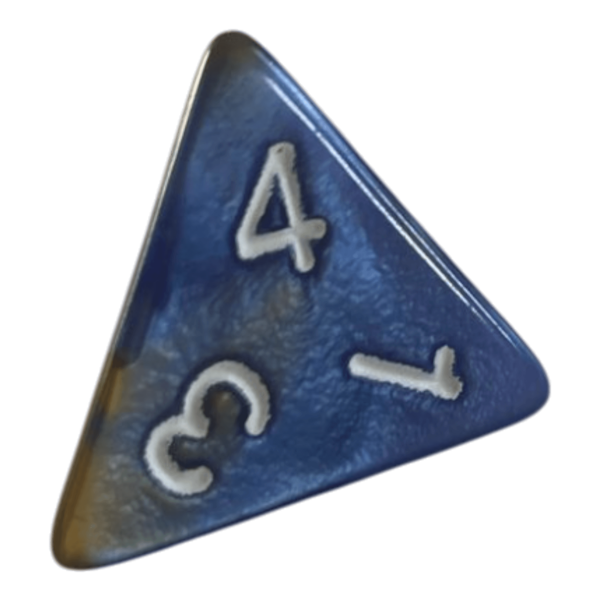Würfel Stube W4 Perlmuttwürfel in Blau & Gold