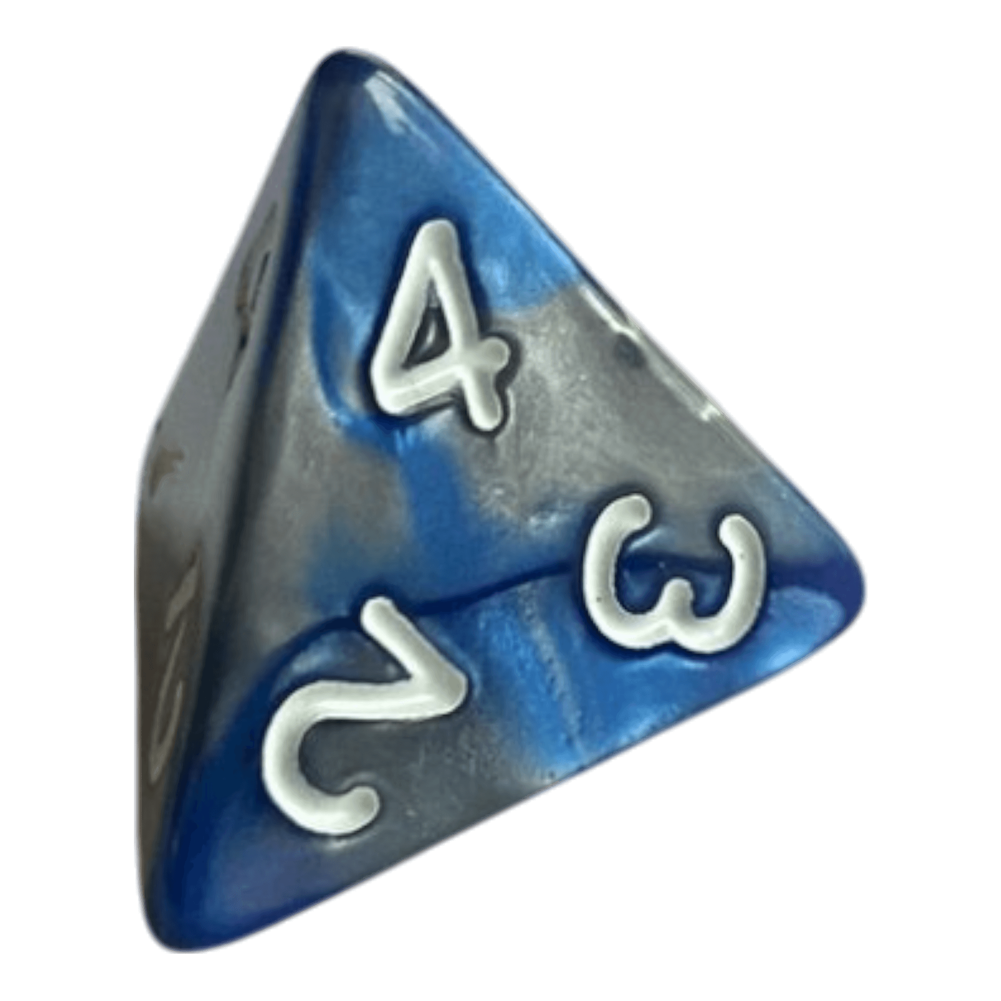 Würfel Stube W4 Perlmuttwürfel in Blau & Grau