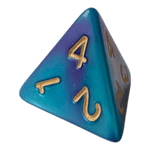 Würfel Stube W4 Perlmuttwürfel in Blau & Lila