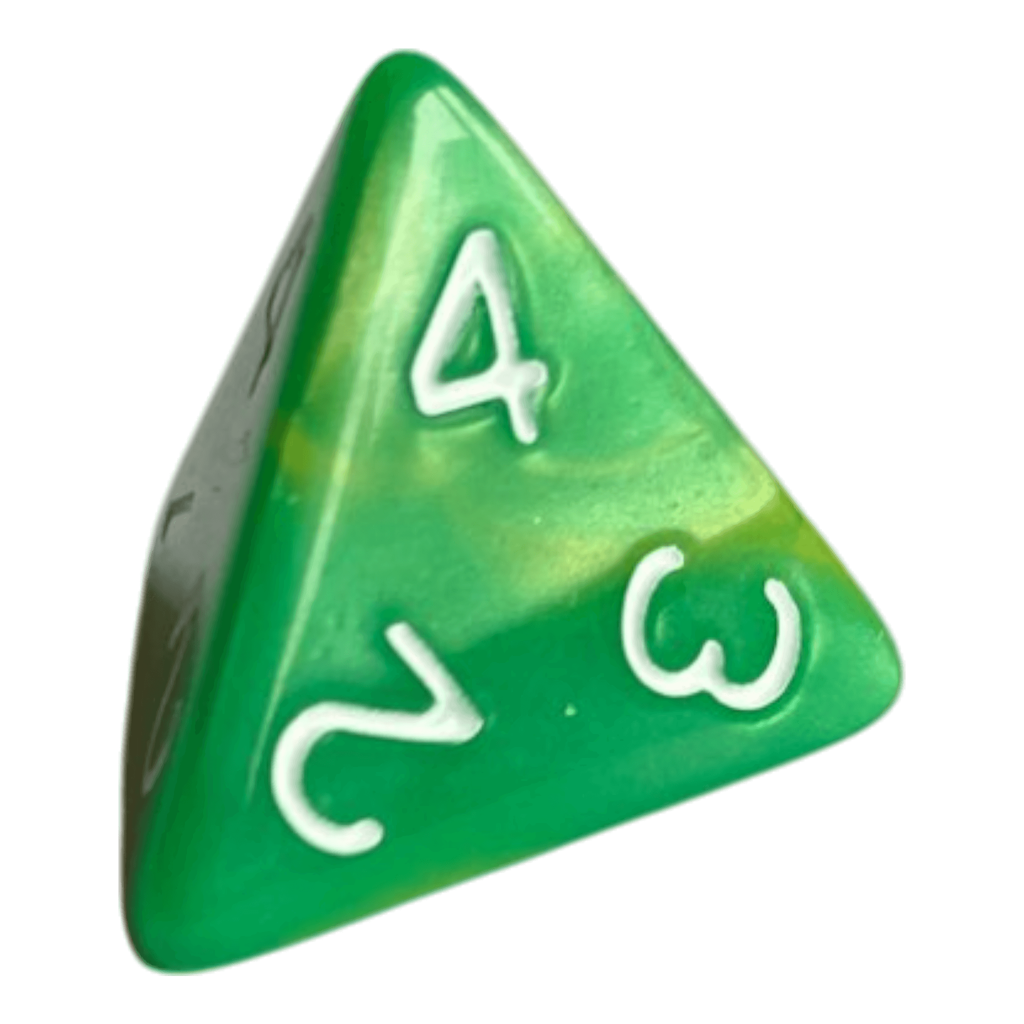 Würfel Stube W4 Perlmuttwürfel in Grün & Gelb
