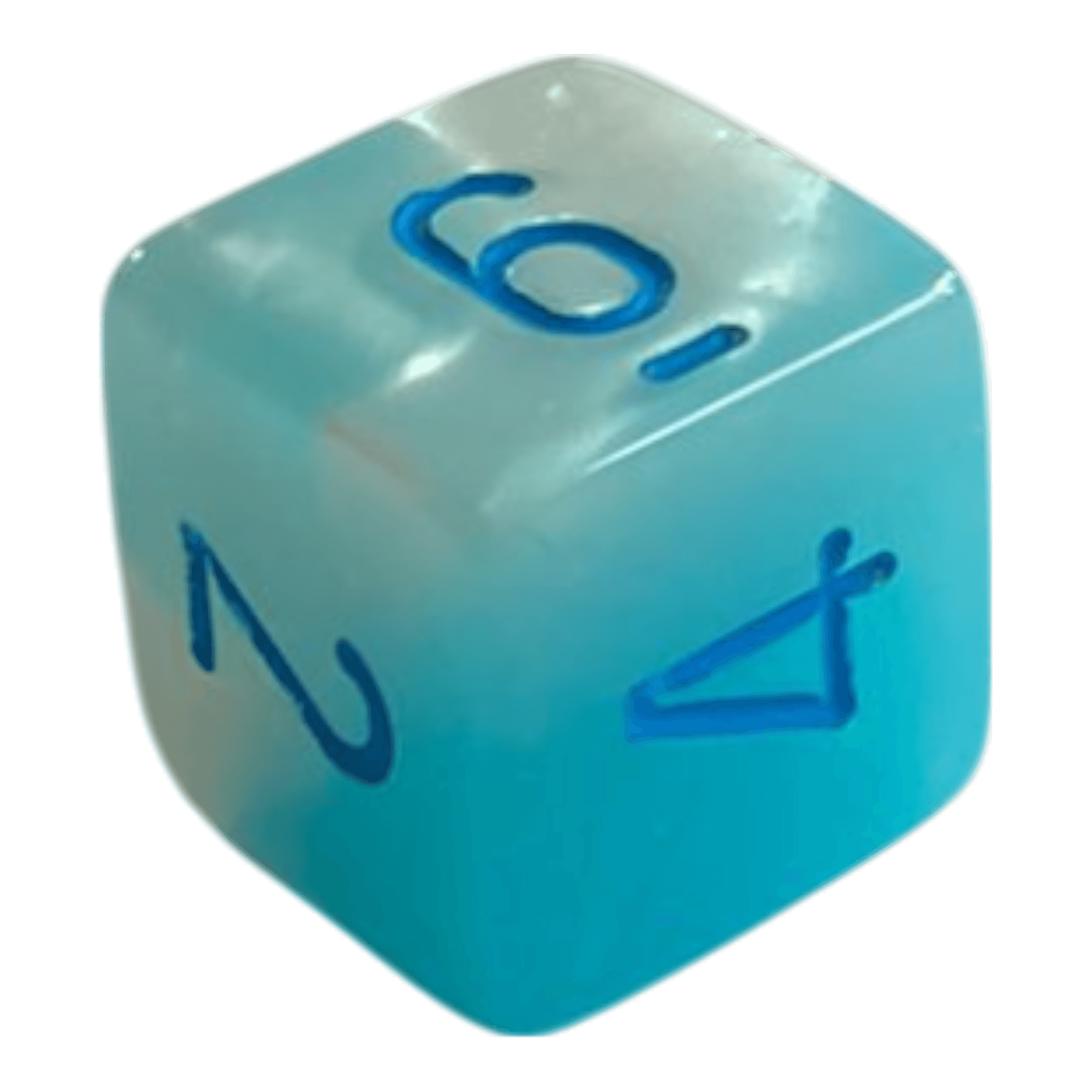 Chessex W6 Chessex Gemini Pearl Turquoise White/Blue