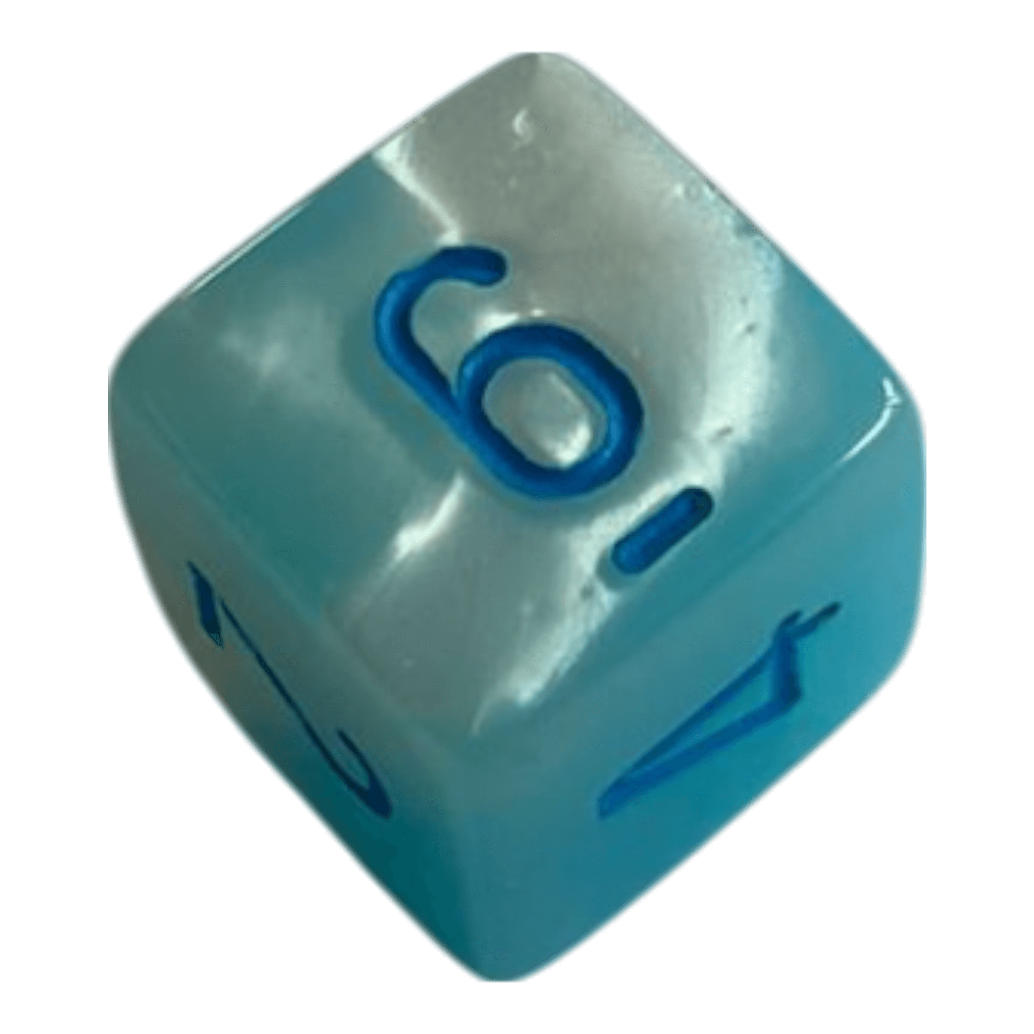 Chessex W6 Chessex Gemini Pearl Turquoise White/Blue