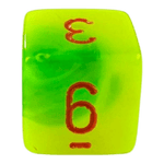 Chessex W6 Chessex Gemini Plasma Green/Teal/Orange