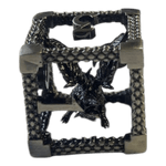 Würfel Stube W6 Drachenwürfel aus Antiken Silber  - 18mm