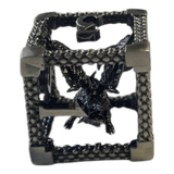 Würfel Stube W6 Drachenwürfel aus Antiken Silber  - 18mm