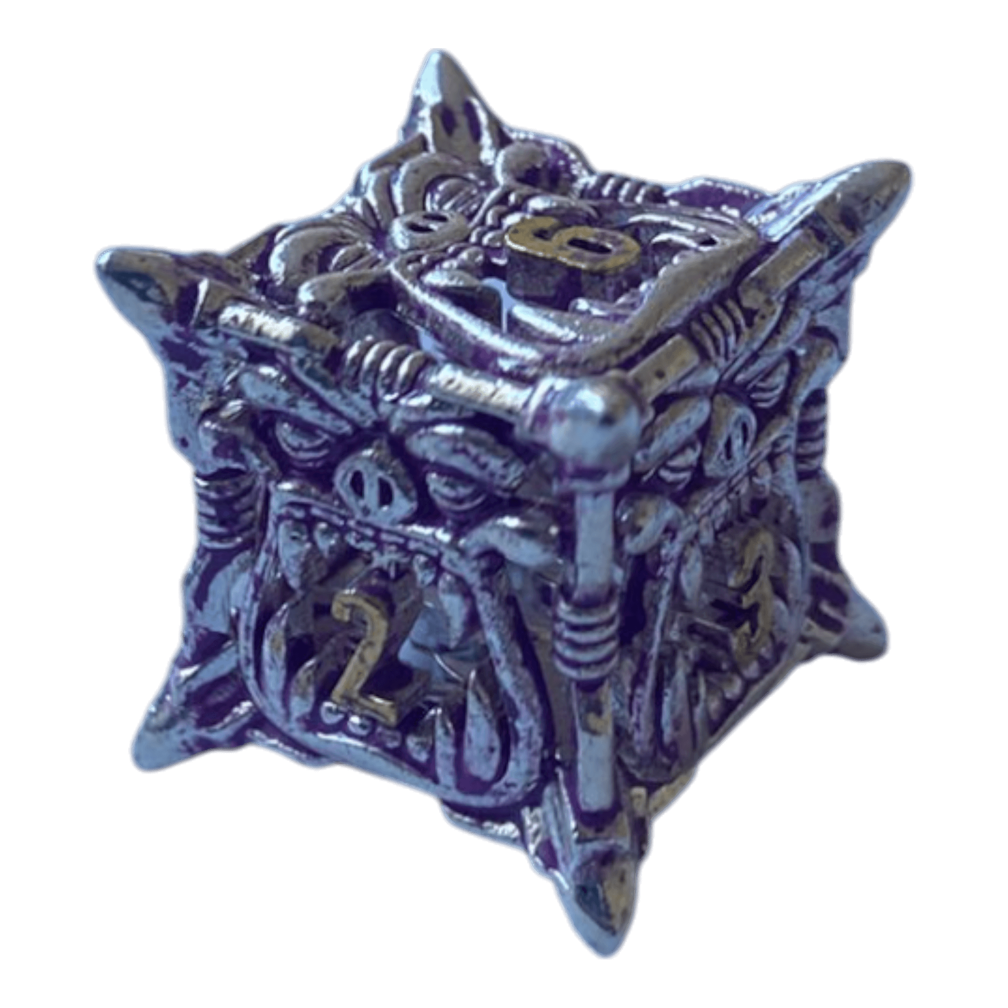 Würfel Stube W6 Lila Monsterwürfel - Metallwürfel 18mm