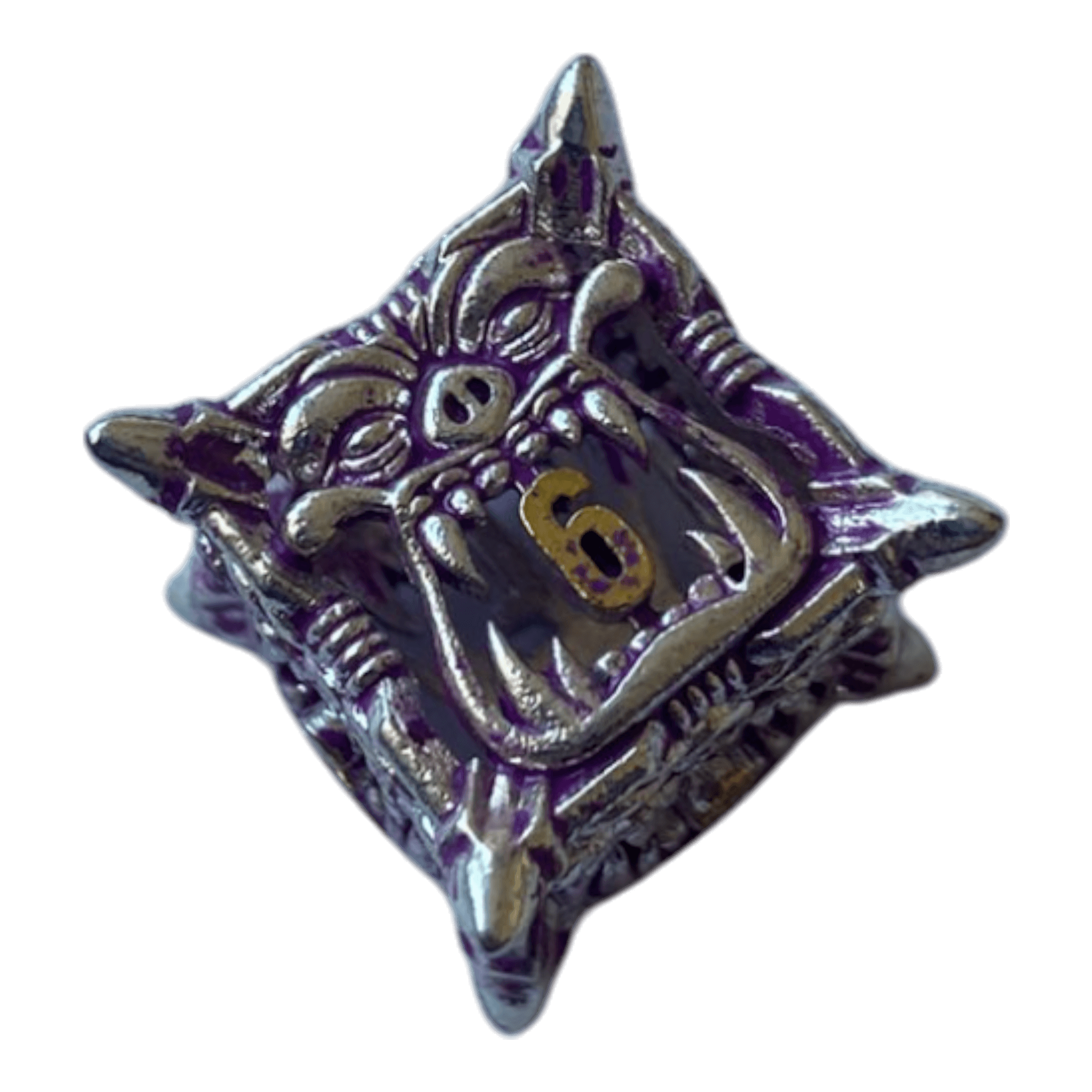 Würfel Stube W6 Lila Monsterwürfel - Metallwürfel 18mm