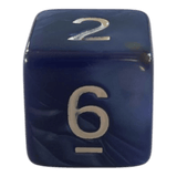 Würfel Stube W6 Perlmuttwürfel in Blau & Gold