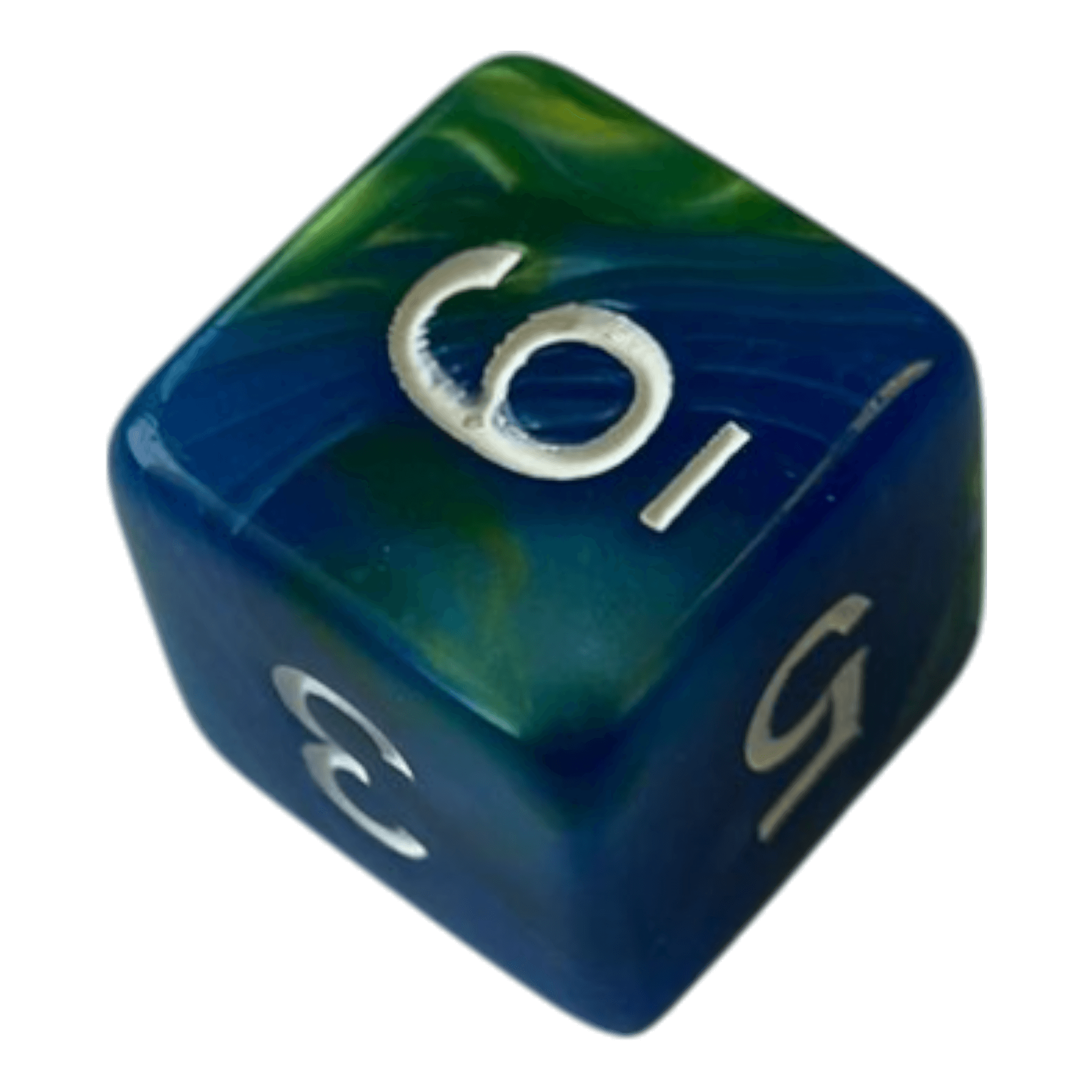 Würfel Stube W6 Perlmuttwürfel in Blau & Grün