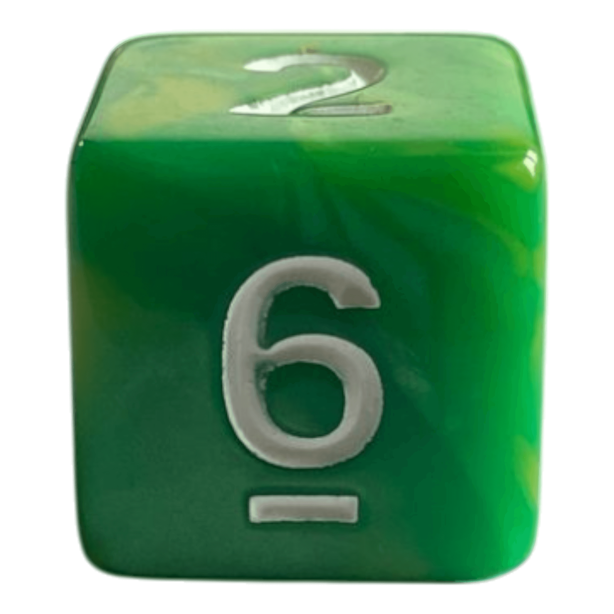 Würfel Stube W6 Perlmuttwürfel in Grün & Gelb