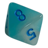 Chessex W8 Chessex Gemini Pearl Turquoise White/Blue