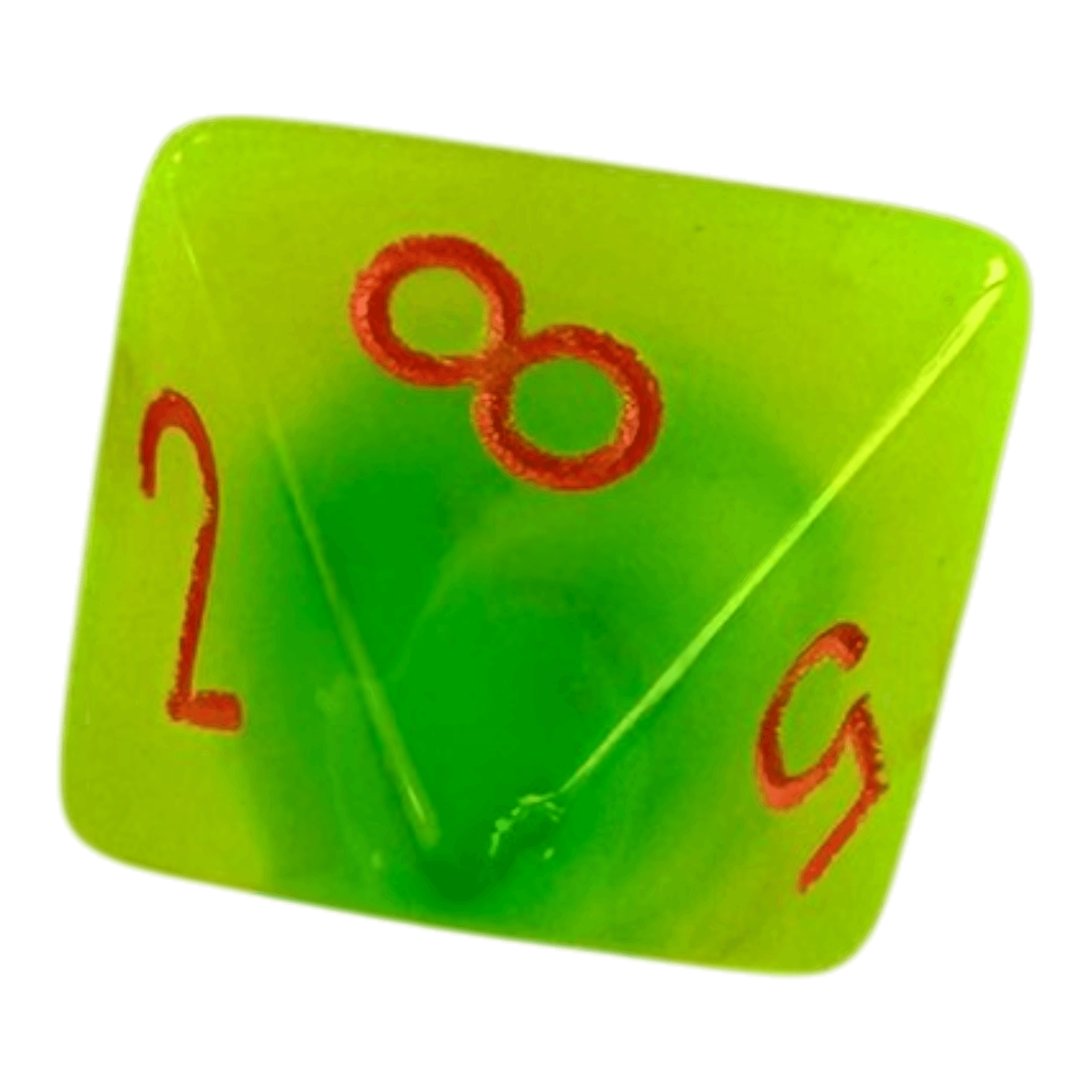 Chessex W8 Chessex Gemini Plasma Green/Teal/Orange