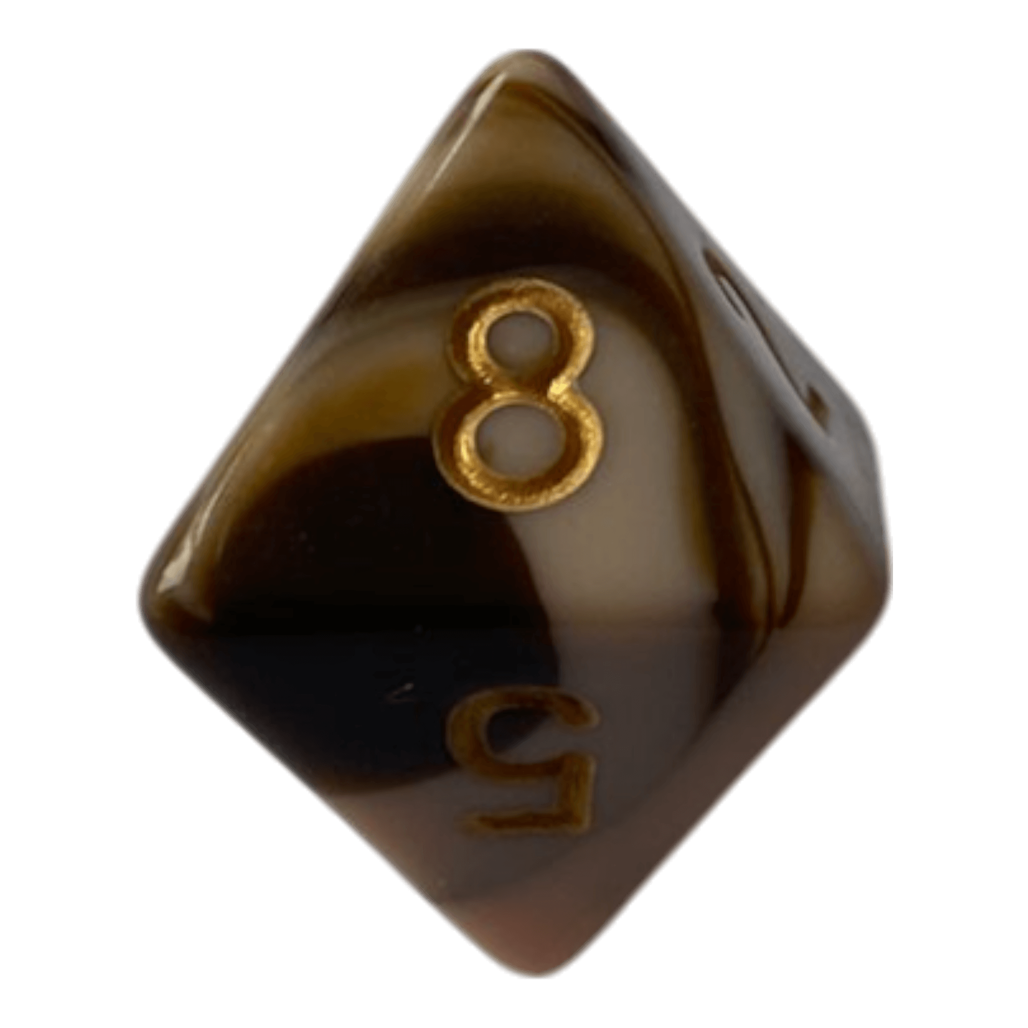 Würfel Stube W8 Marmorierter Würfel in Chocolate & Rosa - 16mm