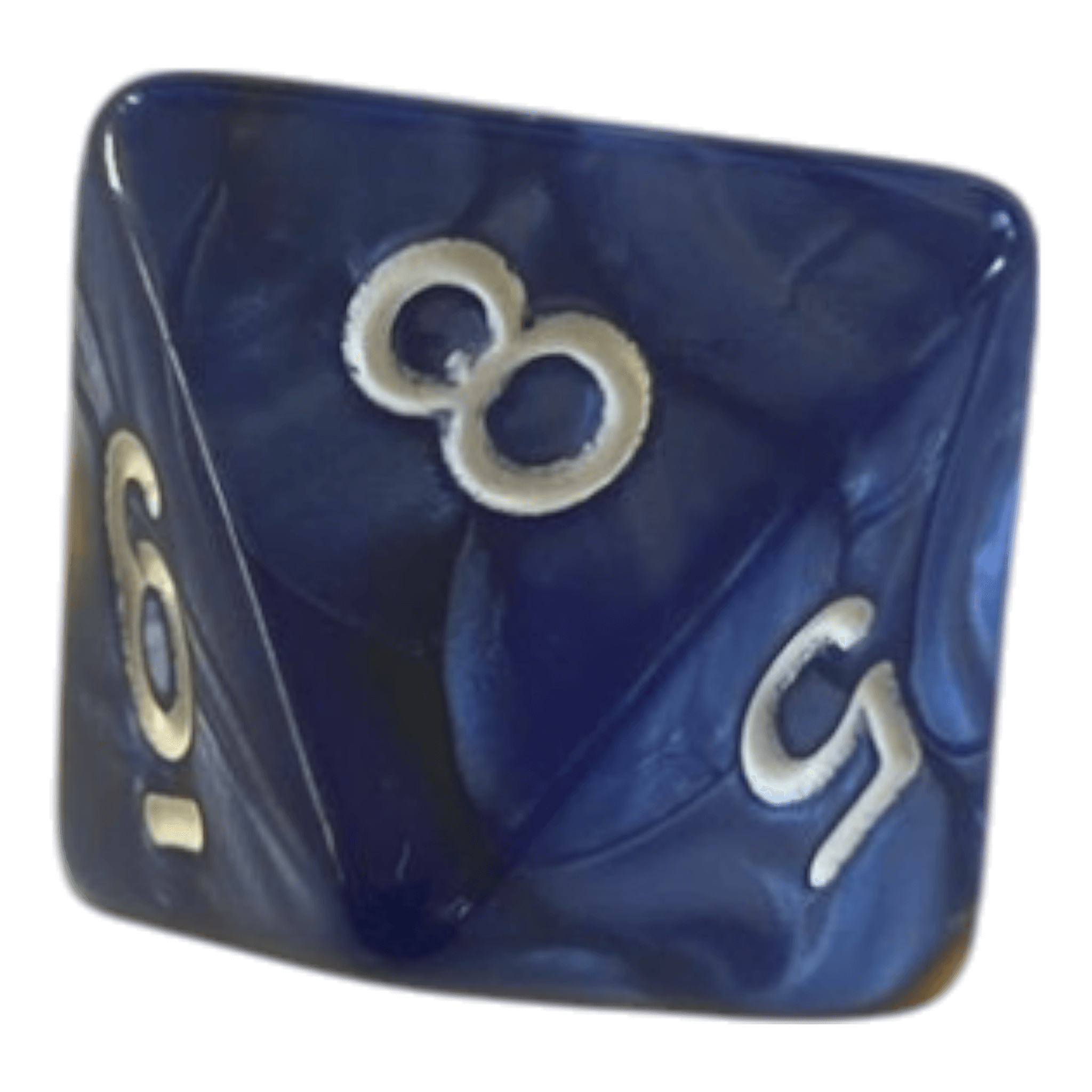 Würfel Stube W8 Perlmuttwürfel in Blau & Gold