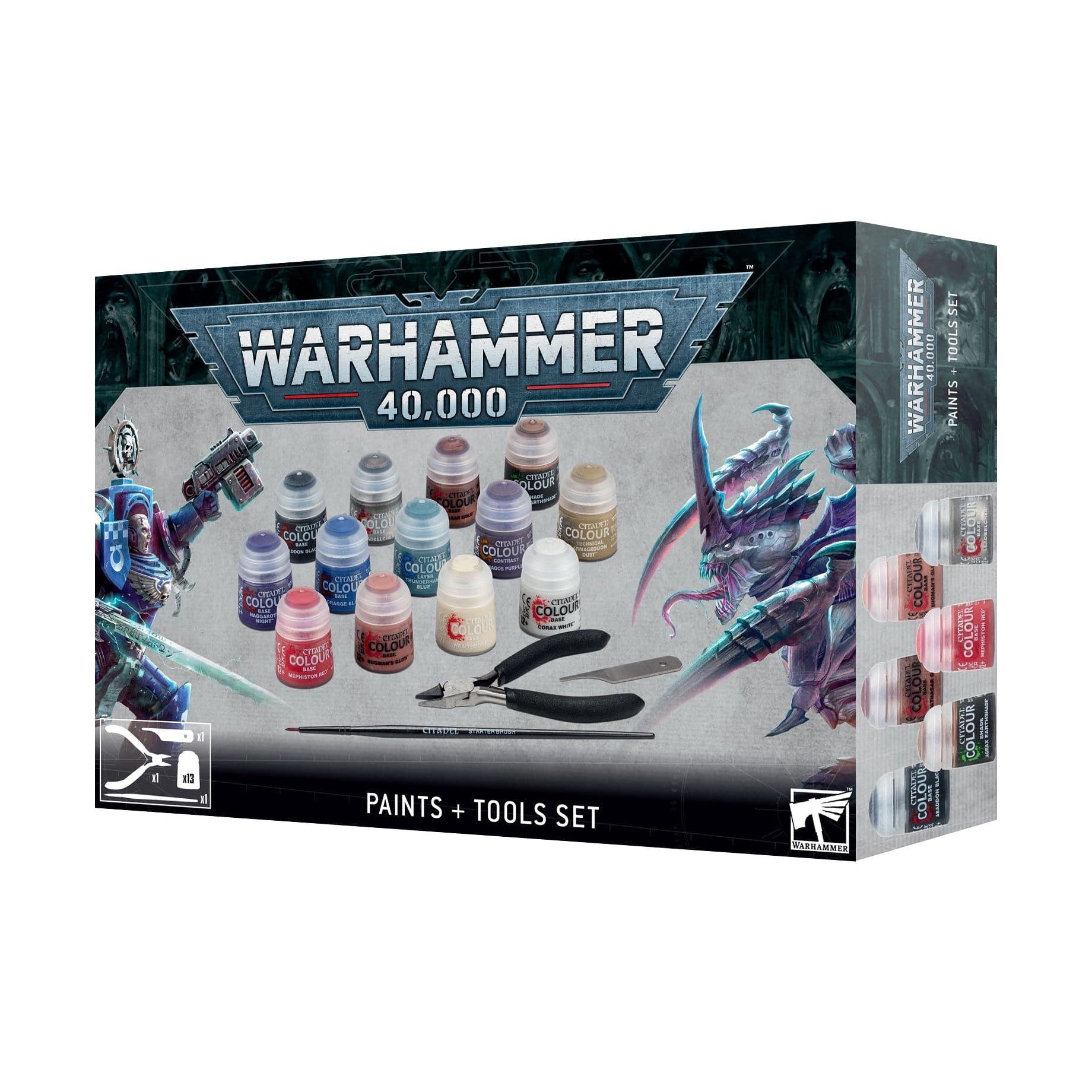 Games Workshop Warhammer 40.000 Paints & Tools Set