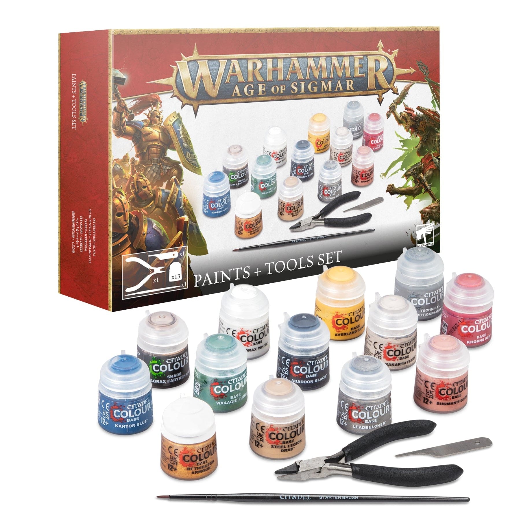 Games Workshop Warhammer Age of Sigmar Paints & Tools Set