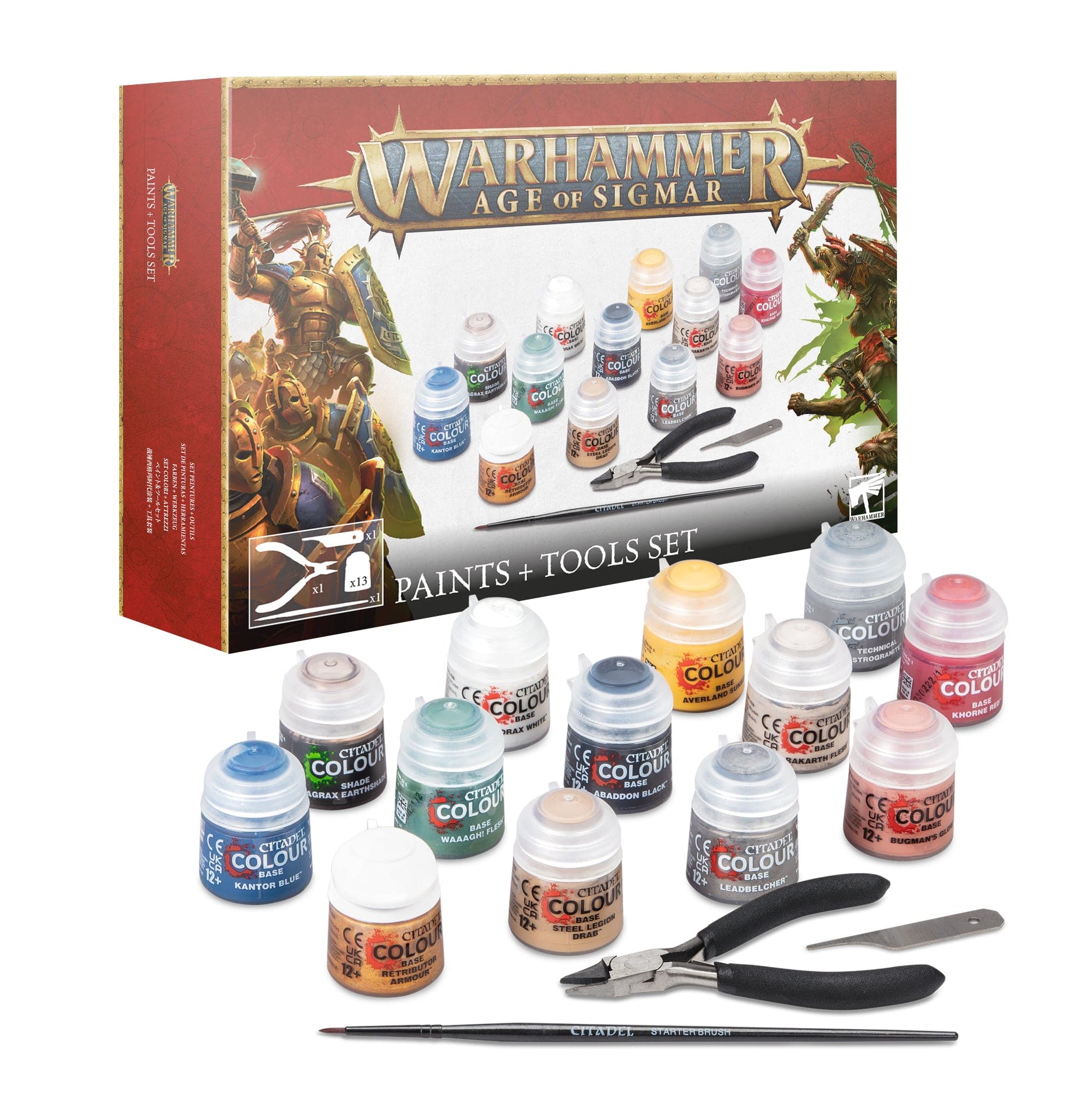 Games Workshop Warhammer Age of Sigmar Paints & Tools Set