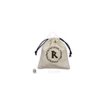 Würfel Beutel Runen beige/schwarz