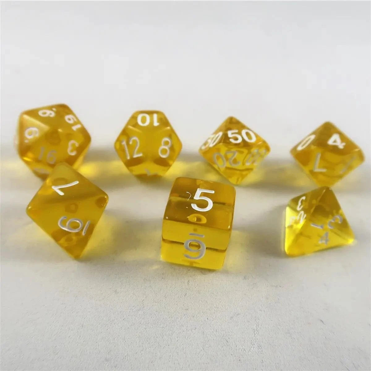 Würfel Stube Würfel Stube transparent gelb Set