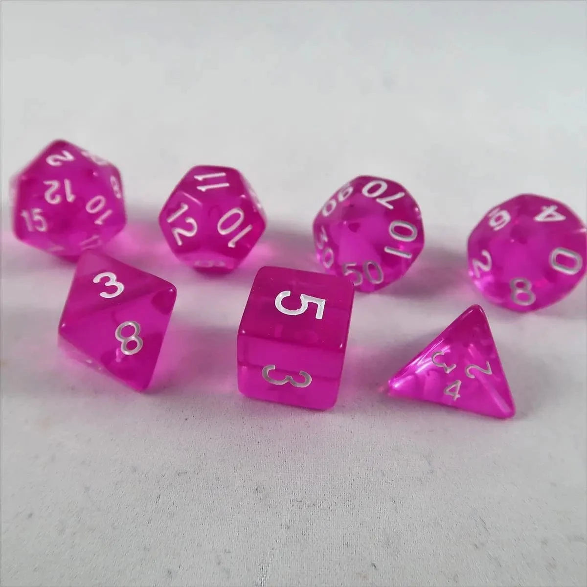 Würfel Stube Würfel Stube transparent pink Set