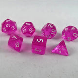 Würfel Stube Würfel Stube transparent pink Set