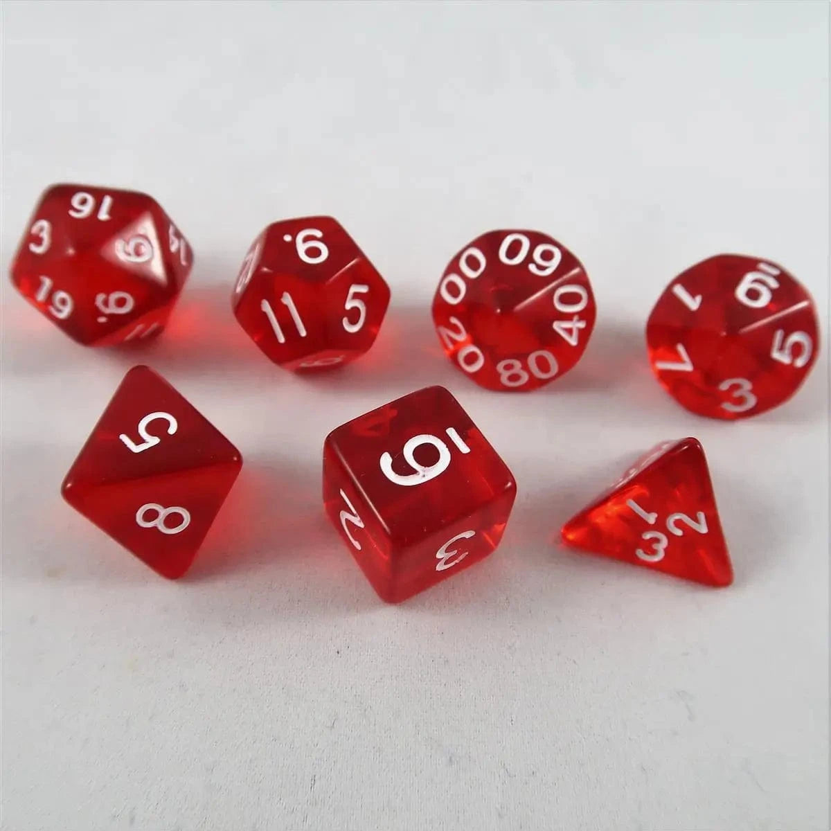 Würfel Stube Würfel Stube transparent rot Set