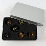 Yellow Tigereye Set mit Metallbox