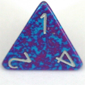 Chessex Speckled Silver Tetra D4