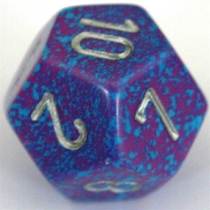 Chessex Speckled Silver Tetra W12