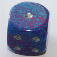 Chessex Speckled Silver Tetra D6 12mm