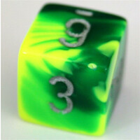Chessex Gemini Green-Yellow W6