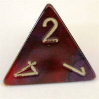 Chessex Gemini Purple-Red/Gold D4