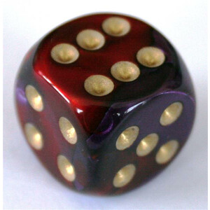 Chessex Gemini Purple-Red W6 16mm
