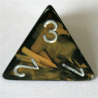 Chessex Leaf Black/Gold D4