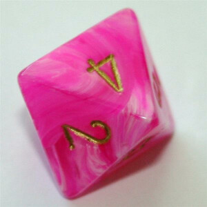 Chessex Vortex Pink/Gold W8