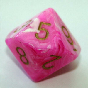 Chessex Vortex Pink/Gold D10