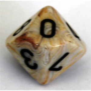 Chessex Marble Ivory D10