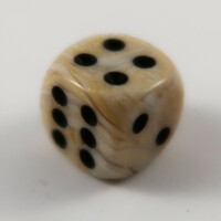 Chessex Marble Ivory D6 12mm